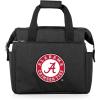 Picnic TIME NCAA Alabama Crimson Tide On The Go Lunch Bag Cooler, Soft Cooler Lunch Box, Insulated Lunch Bag, (Black)