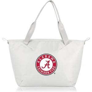 ONIVA PICNIC TIME NCAA Alabama Crimson Tide Tarana Cooler Tote Bag made with Recycled Materials, Soft Cooler Tote Bag, Upcycled Picnic Cooler, (Halo Gray)