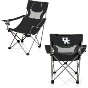 Picnic TIME NCAA Alabama Crimson Tide Campsite Camping Chair, Picnic Chair, Outdoor Folding Chair with Carry Bag, Beach Chair, (Black with Gray Accents)(Kentucky Wildcats)