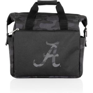Picnic TIME NCAA Alabama Crimson Tide On The Go Lunch Bag Cooler, Soft Cooler Lunch Box, Insulated Lunch Bag, (Black Camo)
