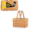 PICNIC TIME NCAA App State Mountaineers Poppy Personal Picnic Basket, Insulated Lunch Bag, Retro Lunch Box, (Beige)