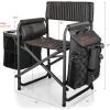 PICNIC TIME NCAA Arkansas Razorbacks Fusion Camping Chair with Side Table and Soft Cooler – Beach Chair for Adults – Lawn Chair