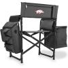 PICNIC TIME NCAA Arkansas Razorbacks Fusion Camping Chair with Side Table and Soft Cooler – Beach Chair for Adults – Lawn Chair