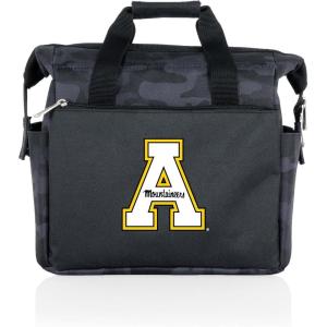Picnic TIME NCAA App State Mountaineers On The Go Lunch Bag Cooler, Soft Cooler Lunch Box, Insulated Lunch Bag, (Black Camo)
