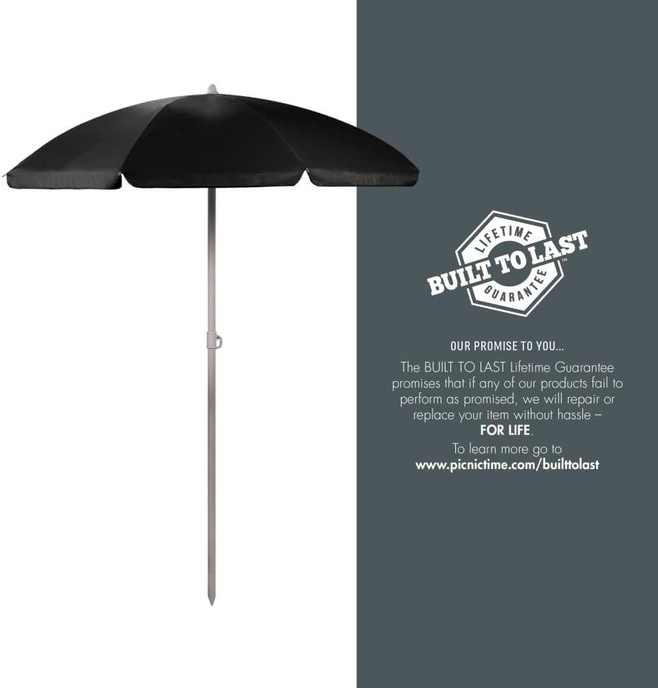image:imagePICNIC TIME NCAA Army Black Knights Outdoor Canopy Sunshade Beach Umbrella 55 Small Patio Umbrella Beach Chair Umbrella