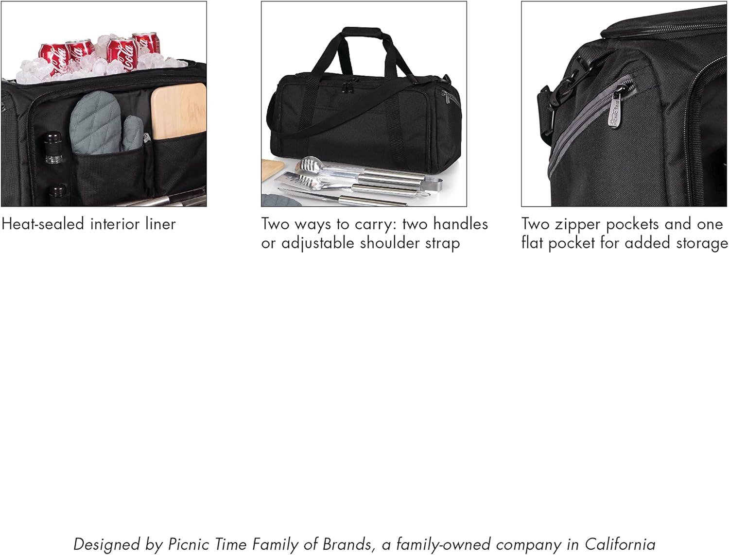 image:imagePICNIC TIME NCAA BBQ Kit Cooler Tote with Barbecue amp AccessoriesApp State Mountaineers