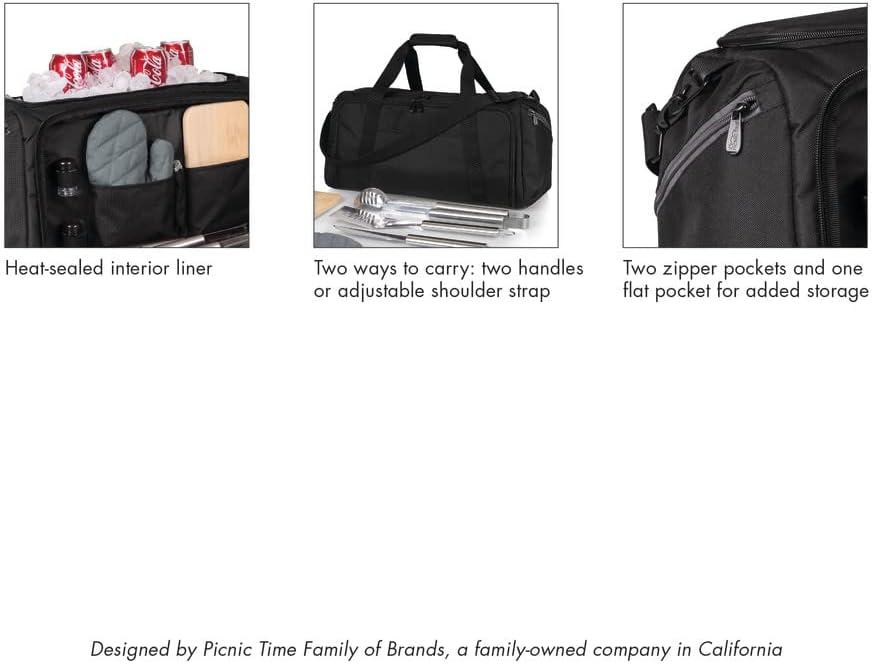 image:imagePICNIC TIME NCAA BBQ Kit Cooler Tote with Barbecue amp AccessoriesMississippi Old Miss Rebels