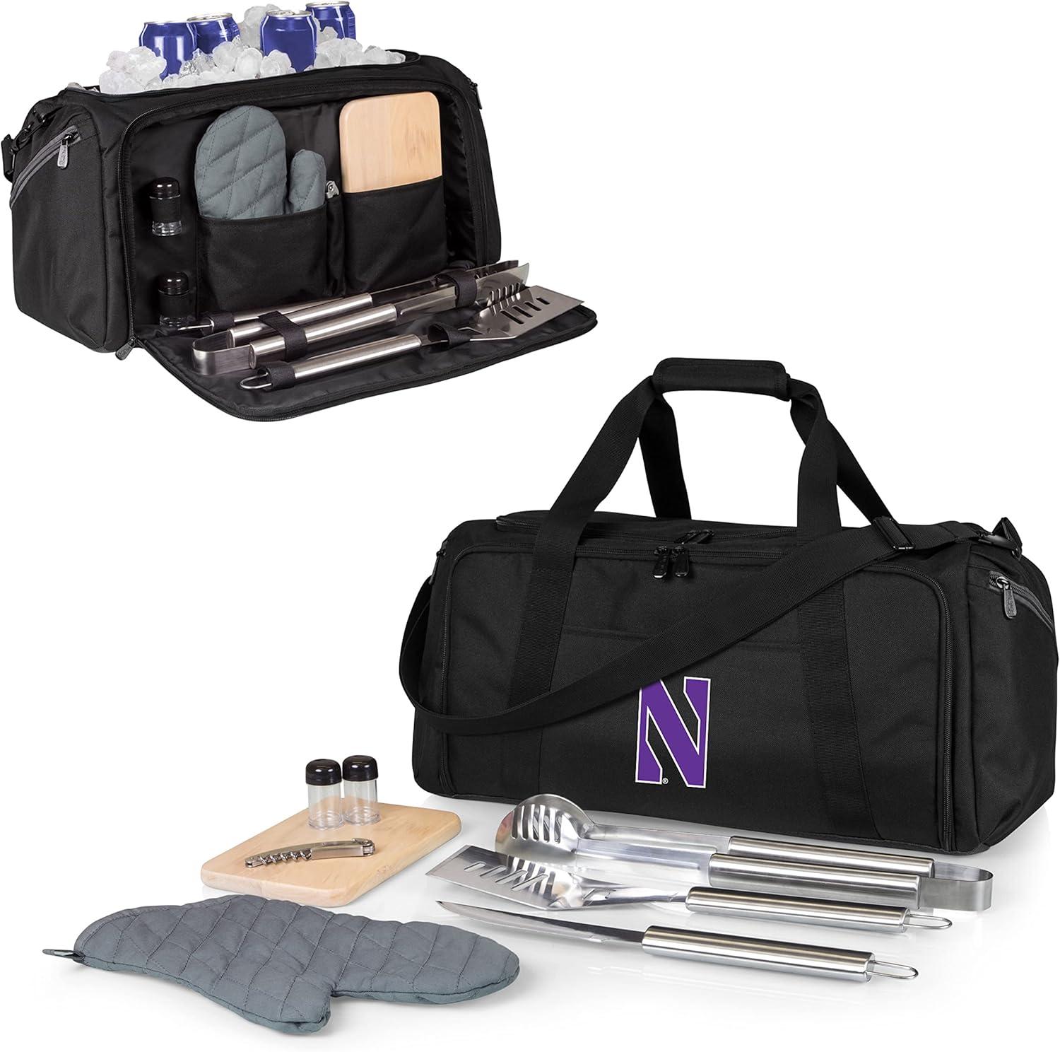 image:imagePICNIC TIME NCAA BBQ Kit Cooler Tote with Barbecue amp AccessoriesNorthwestern Wildcats