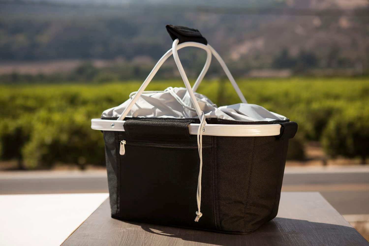 image:imagePICNIC TIME NCAA West Point Black Knights Metro Shopping Basket Insulated Picnic Basket Collapsible Market Basket Utility Tote Cooler BagBaylor Bears