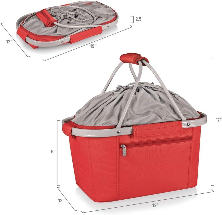image:imagePICNIC TIME NCAA West Point Black Knights Metro Shopping Basket Insulated Picnic Basket Collapsible Market Basket Utility Tote Cooler BagLouisville Cardinals