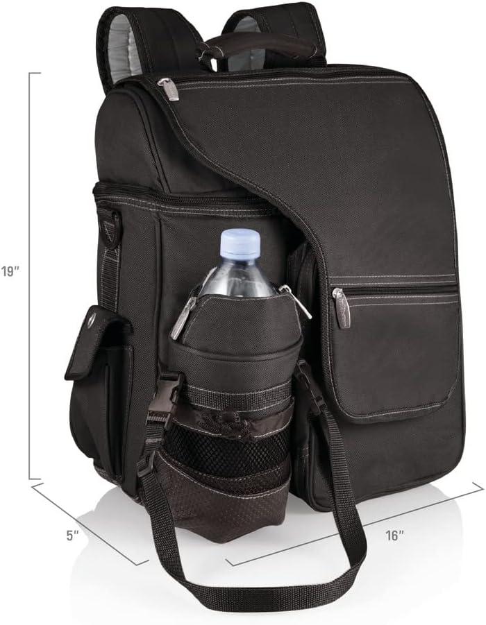 image:imagePICNIC TIME NCAA West Point Black Knights Turismo Backpack Cooler with Water Bottle Carrier Soft Cooler Backpack Travel Cooler Bag