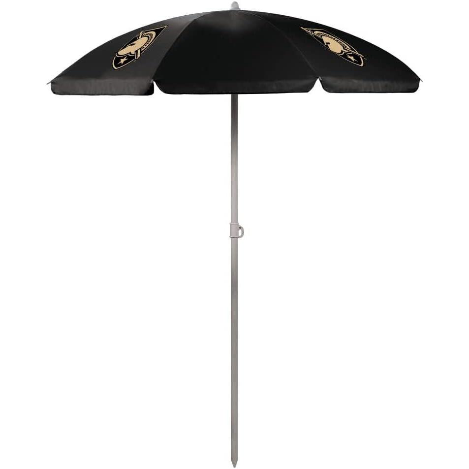 image:imagePICNIC TIME NCAA Army Black Knights Outdoor Canopy Sunshade Beach Umbrella 55 Small Patio Umbrella Beach Chair Umbrella