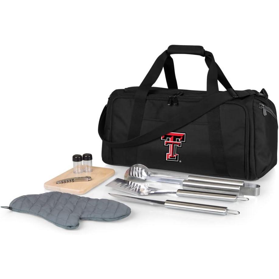 image:imagePICNIC TIME NCAA BBQ Kit Cooler Tote with Barbecue amp AccessoriesTexas Tech Red Raiders