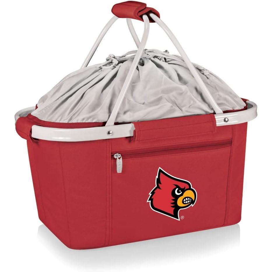 image:imagePICNIC TIME NCAA West Point Black Knights Metro Shopping Basket Insulated Picnic Basket Collapsible Market Basket Utility Tote Cooler BagLouisville Cardinals