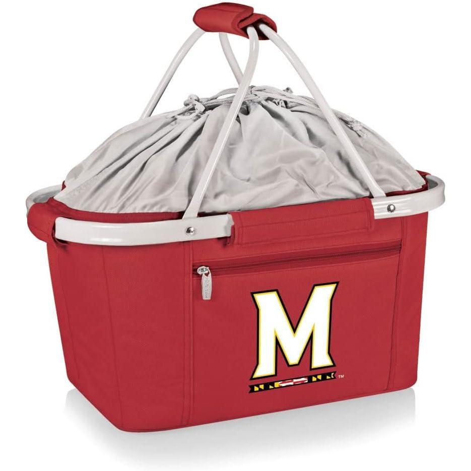 image:imagePICNIC TIME NCAA West Point Black Knights Metro Shopping Basket Insulated Picnic Basket Collapsible Market Basket Utility Tote Cooler BagMaryland Terps