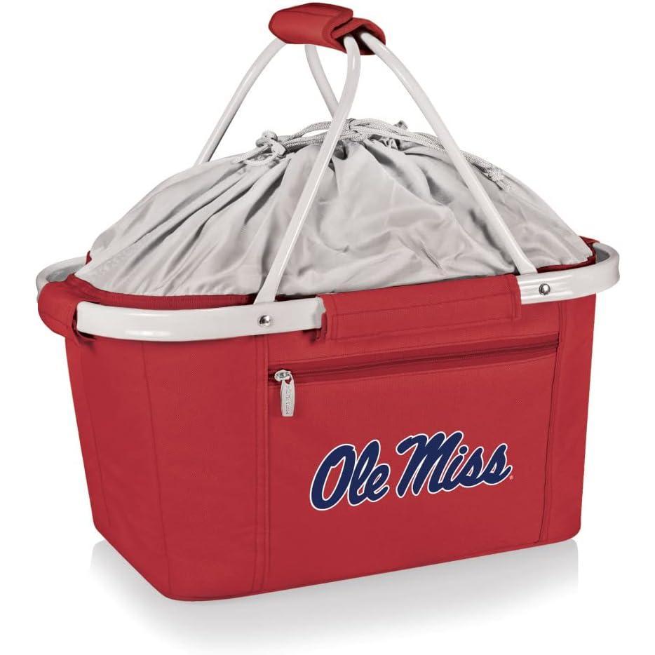 image:imagePICNIC TIME NCAA West Point Black Knights Metro Shopping Basket  Insulated Picnic Basket  Collapsible Market Basket  Utility Tote Cooler BagMississippi Old Miss Rebels