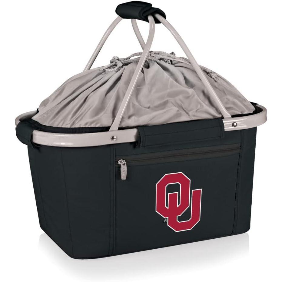 image:imagePICNIC TIME NCAA West Point Black Knights Metro Shopping Basket Insulated Picnic Basket Collapsible Market Basket Utility Tote Cooler BagOklahoma Sooners