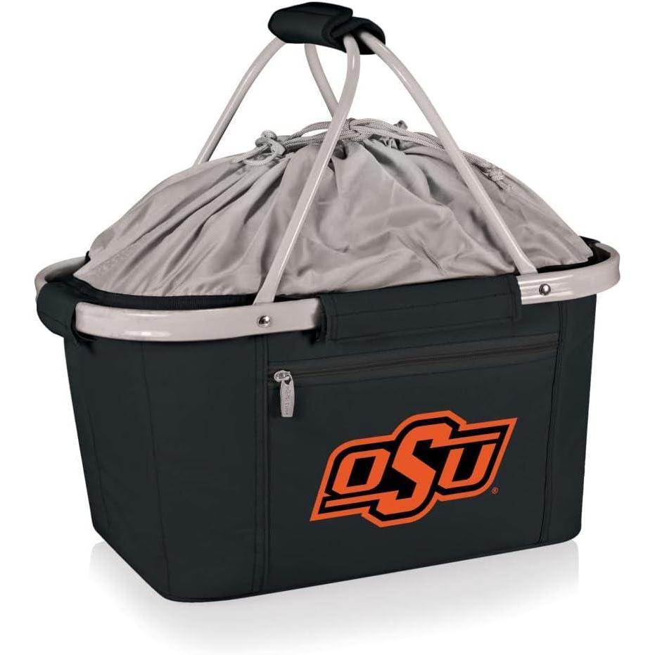 image:imagePICNIC TIME NCAA West Point Black Knights Metro Shopping Basket  Insulated Picnic Basket  Collapsible Market Basket  Utility Tote Cooler BagOklahoma State Cowboys