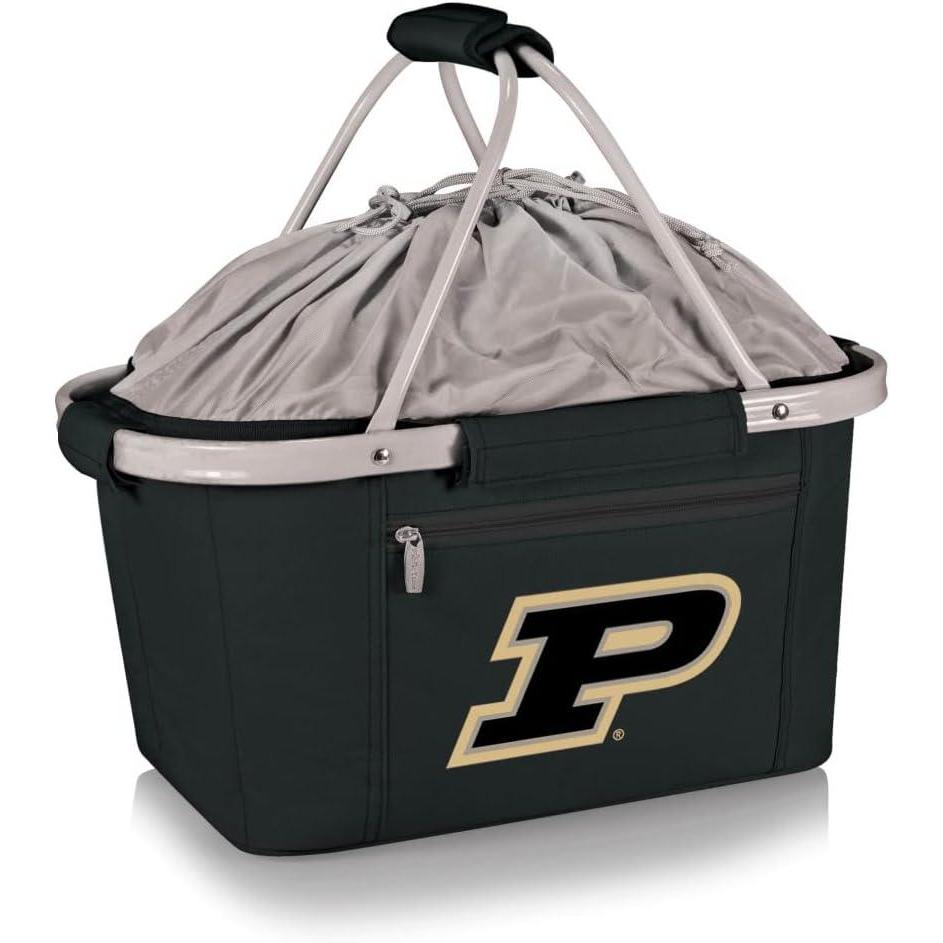 image:imagePICNIC TIME NCAA West Point Black Knights Metro Shopping Basket Insulated Picnic Basket Collapsible Market Basket Utility Tote Cooler BagPurdue Boilermakers