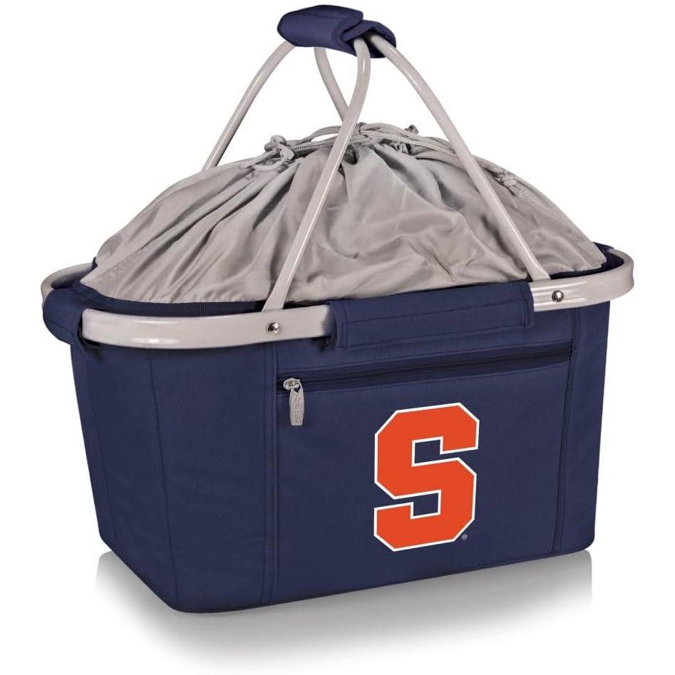 image:imagePICNIC TIME NCAA West Point Black Knights Metro Shopping Basket Insulated Picnic Basket Collapsible Market Basket Utility Tote Cooler BagSyracuse Orange