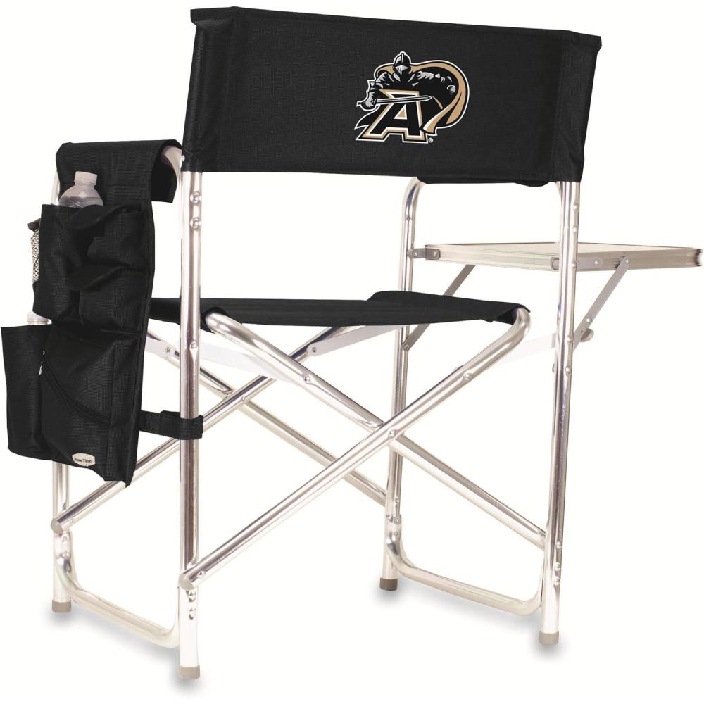 image:imagePICNIC TIME NCAA West Point Black Knights Sports Chair with Side Table Beach Chair Camp Chair for Adults