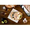 PICNIC TIME NCAA West Point Black Knights Brie Cheese Board and Knife Set, Charcuterie Board Set, Wood Cutting Board, (Parawood)