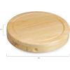 PICNIC TIME NCAA West Point Black Knights Brie Cheese Board and Knife Set, Charcuterie Board Set, Wood Cutting Board, (Parawood)