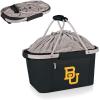 PICNIC TIME NCAA West Point Black Knights Metro Shopping Basket – Insulated Picnic Basket – Collapsible Market Basket – Utility Tote Cooler Bag(Baylor Bears)