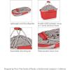 PICNIC TIME NCAA West Point Black Knights Metro Shopping Basket – Insulated Picnic Basket – Collapsible Market Basket – Utility Tote Cooler Bag(Clemson Tigers)
