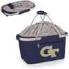 PICNIC TIME NCAA West Point Black Knights Metro Shopping Basket – Insulated Picnic Basket – Collapsible Market Basket – Utility Tote Cooler Bag(Georgia Tech Yellow Jackets)