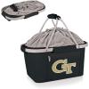 PICNIC TIME NCAA West Point Black Knights Metro Shopping Basket – Insulated Picnic Basket – Collapsible Market Basket – Utility Tote Cooler Bag(Georgia Tech YellowJackets)