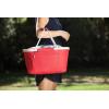 PICNIC TIME NCAA West Point Black Knights Metro Shopping Basket – Insulated Picnic Basket – Collapsible Market Basket – Utility Tote Cooler Bag(Indiana Hoosiers)