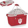 PICNIC TIME NCAA West Point Black Knights Metro Shopping Basket – Insulated Picnic Basket – Collapsible Market Basket – Utility Tote Cooler Bag(Indiana Hoosiers)