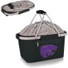 PICNIC TIME NCAA West Point Black Knights Metro Shopping Basket – Insulated Picnic Basket – Collapsible Market Basket – Utility Tote Cooler Bag(Kansas State Wildcats)