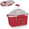 PICNIC TIME NCAA West Point Black Knights Metro Shopping Basket – Insulated Picnic Basket – Collapsible Market Basket – Utility Tote Cooler Bag(Louisville Cardinals)