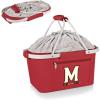 PICNIC TIME NCAA West Point Black Knights Metro Shopping Basket – Insulated Picnic Basket – Collapsible Market Basket – Utility Tote Cooler Bag(Maryland Terps)