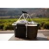PICNIC TIME NCAA West Point Black Knights Metro Shopping Basket – Insulated Picnic Basket – Collapsible Market Basket – Utility Tote Cooler Bag(Mississippi State Bulldogs)