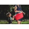 PICNIC TIME NCAA West Point Black Knights Metro Shopping Basket – Insulated Picnic Basket – Collapsible Market Basket – Utility Tote Cooler Bag(Nebraska Cornhuskers)