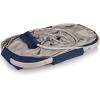 PICNIC TIME NCAA West Point Black Knights Metro Shopping Basket – Insulated Picnic Basket – Collapsible Market Basket – Utility Tote Cooler Bag(North Carolina Tar Heels)