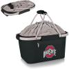 PICNIC TIME NCAA West Point Black Knights Metro Shopping Basket – Insulated Picnic Basket – Collapsible Market Basket – Utility Tote Cooler Bag(Ohio State Buckeyes)