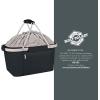 PICNIC TIME NCAA West Point Black Knights Metro Shopping Basket – Insulated Picnic Basket – Collapsible Market Basket – Utility Tote Cooler Bag(Ohio State Buckeyes)