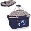 PICNIC TIME NCAA West Point Black Knights Metro Shopping Basket – Insulated Picnic Basket – Collapsible Market Basket – Utility Tote Cooler Bag(Penn State Nittany Lions)