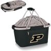 PICNIC TIME NCAA West Point Black Knights Metro Shopping Basket – Insulated Picnic Basket – Collapsible Market Basket – Utility Tote Cooler Bag(Purdue Boilermakers)