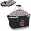 PICNIC TIME NCAA West Point Black Knights Metro Shopping Basket – Insulated Picnic Basket – Collapsible Market Basket – Utility Tote Cooler Bag(Stanford Cardinal)