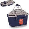PICNIC TIME NCAA West Point Black Knights Metro Shopping Basket – Insulated Picnic Basket – Collapsible Market Basket – Utility Tote Cooler Bag(Syracuse Orange)