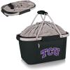 PICNIC TIME NCAA West Point Black Knights Metro Shopping Basket – Insulated Picnic Basket – Collapsible Market Basket – Utility Tote Cooler Bag(TCU Horned Frogs)