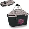 PICNIC TIME NCAA West Point Black Knights Metro Shopping Basket – Insulated Picnic Basket – Collapsible Market Basket – Utility Tote Cooler Bag(Texas A&M Aggies)