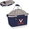 PICNIC TIME NCAA West Point Black Knights Metro Shopping Basket – Insulated Picnic Basket – Collapsible Market Basket – Utility Tote Cooler Bag(Virginia Cavaliers)