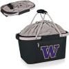 PICNIC TIME NCAA West Point Black Knights Metro Shopping Basket – Insulated Picnic Basket – Collapsible Market Basket – Utility Tote Cooler Bag(Washington Huskies)