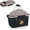 PICNIC TIME NCAA West Point Black Knights Metro Shopping Basket – Insulated Picnic Basket – Collapsible Market Basket – Utility Tote Cooler Bag(West Point Black Knights)
